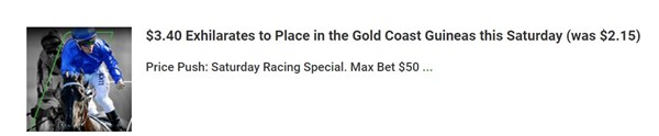 Exhilarates Gold Coast Guineas